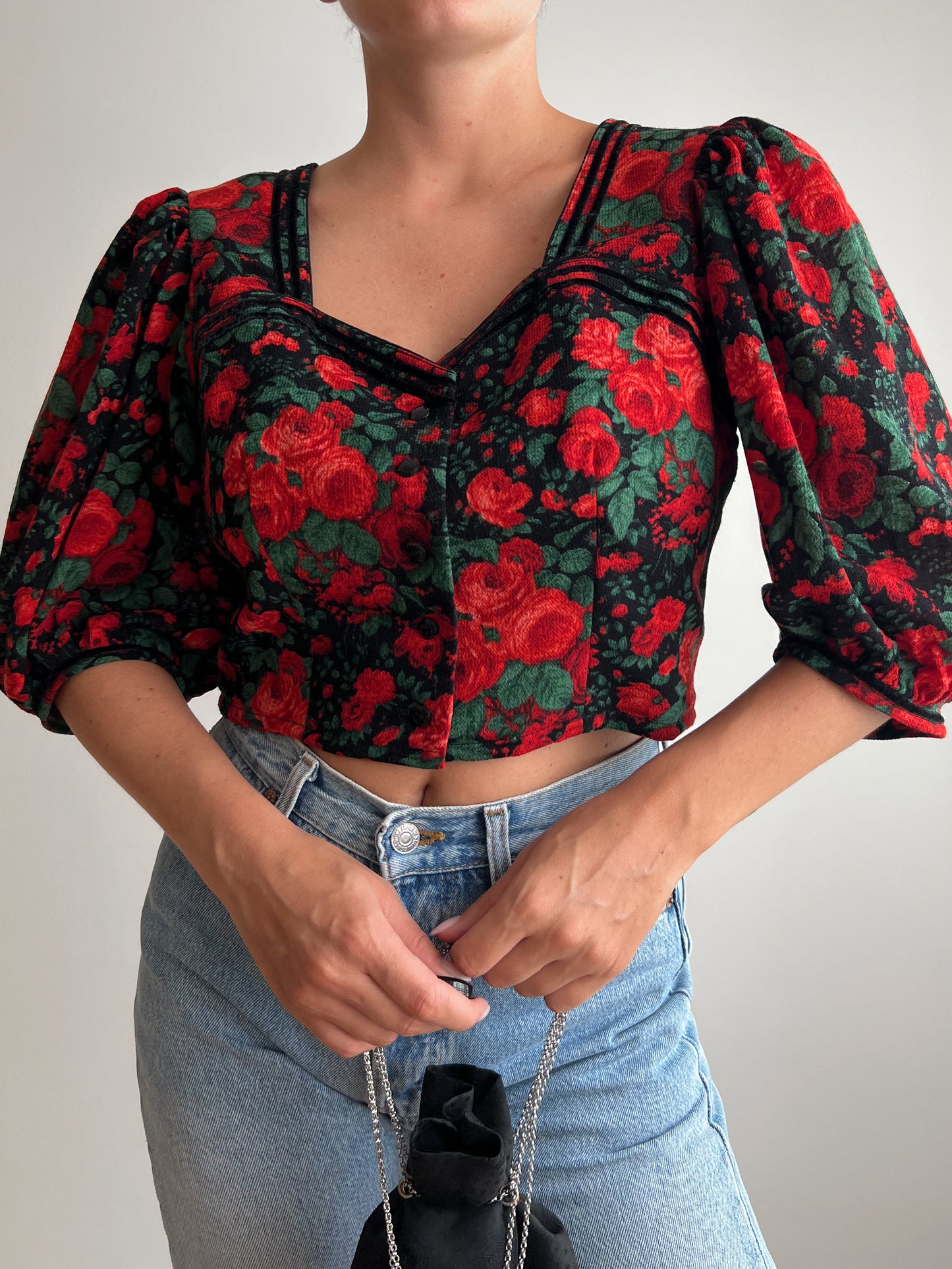 Blusa floreale austriaca