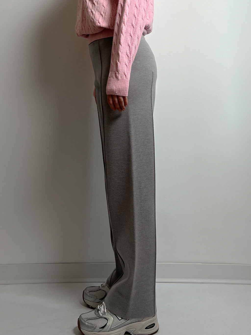 Pure merino wool grey pants