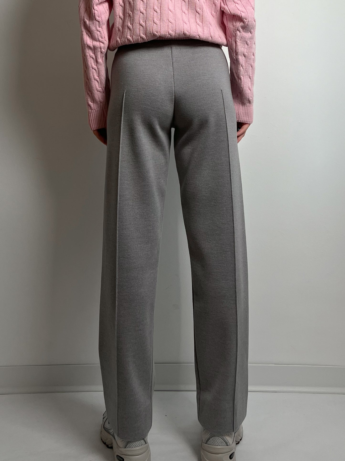 Pure merino wool grey pants