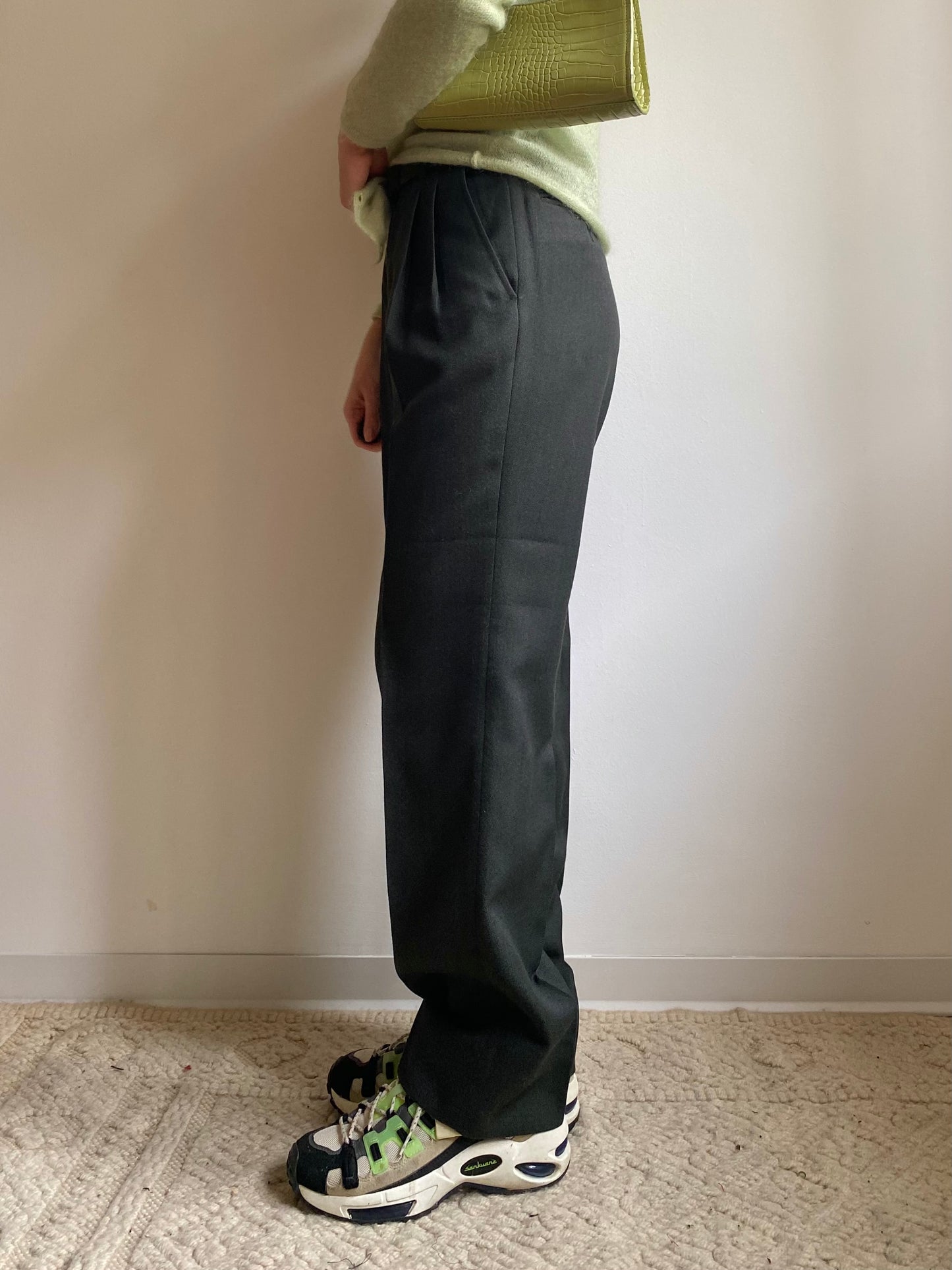 Pantaloni sartoriali verdi