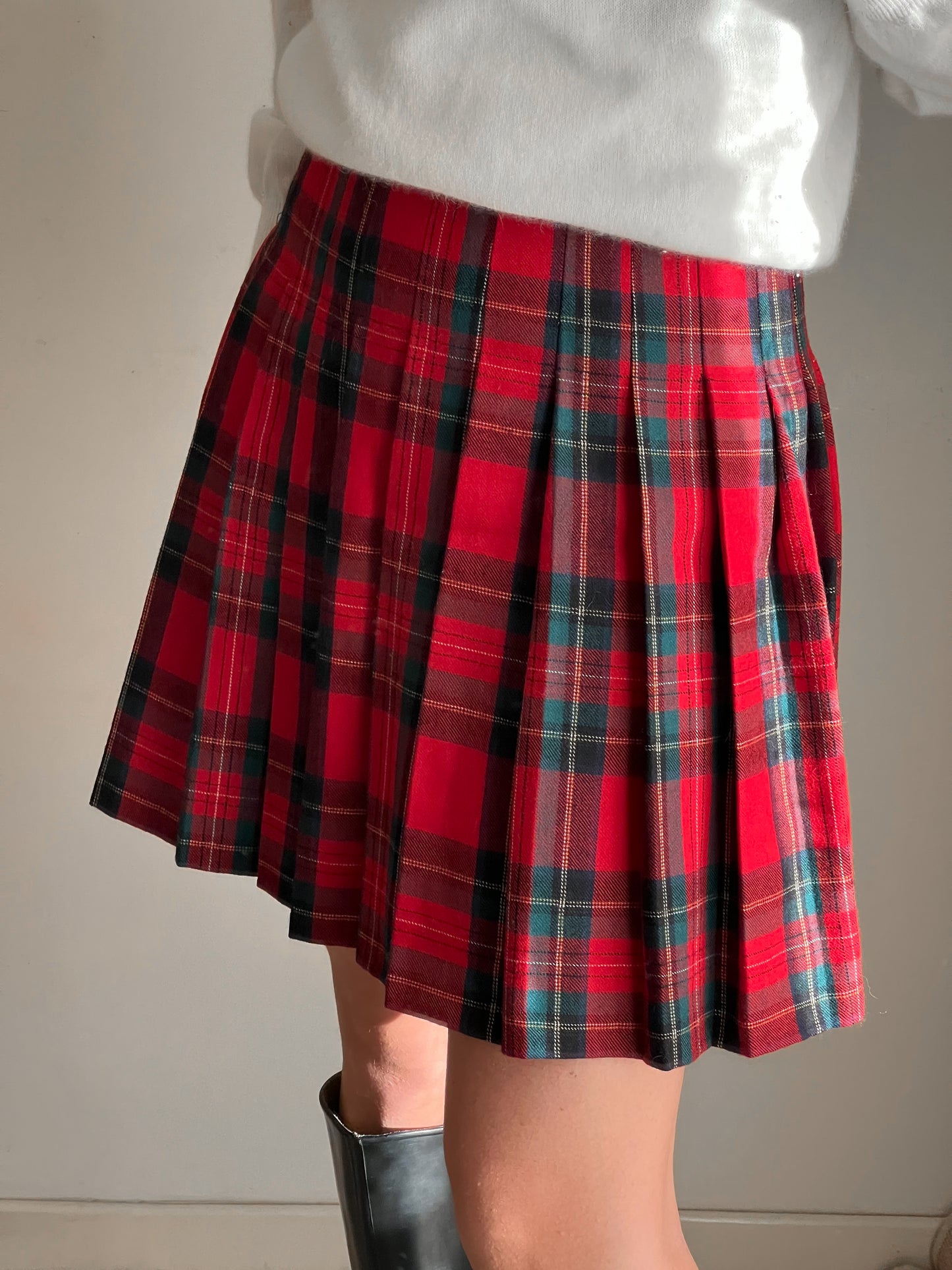 Gonna tartan in lana