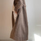 Cappotto in pura lana color tortora