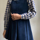 Mini dress in velluto