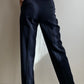 Pantaloni in pura lana vergine blu