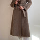 Cappotto in pura lana color tortora