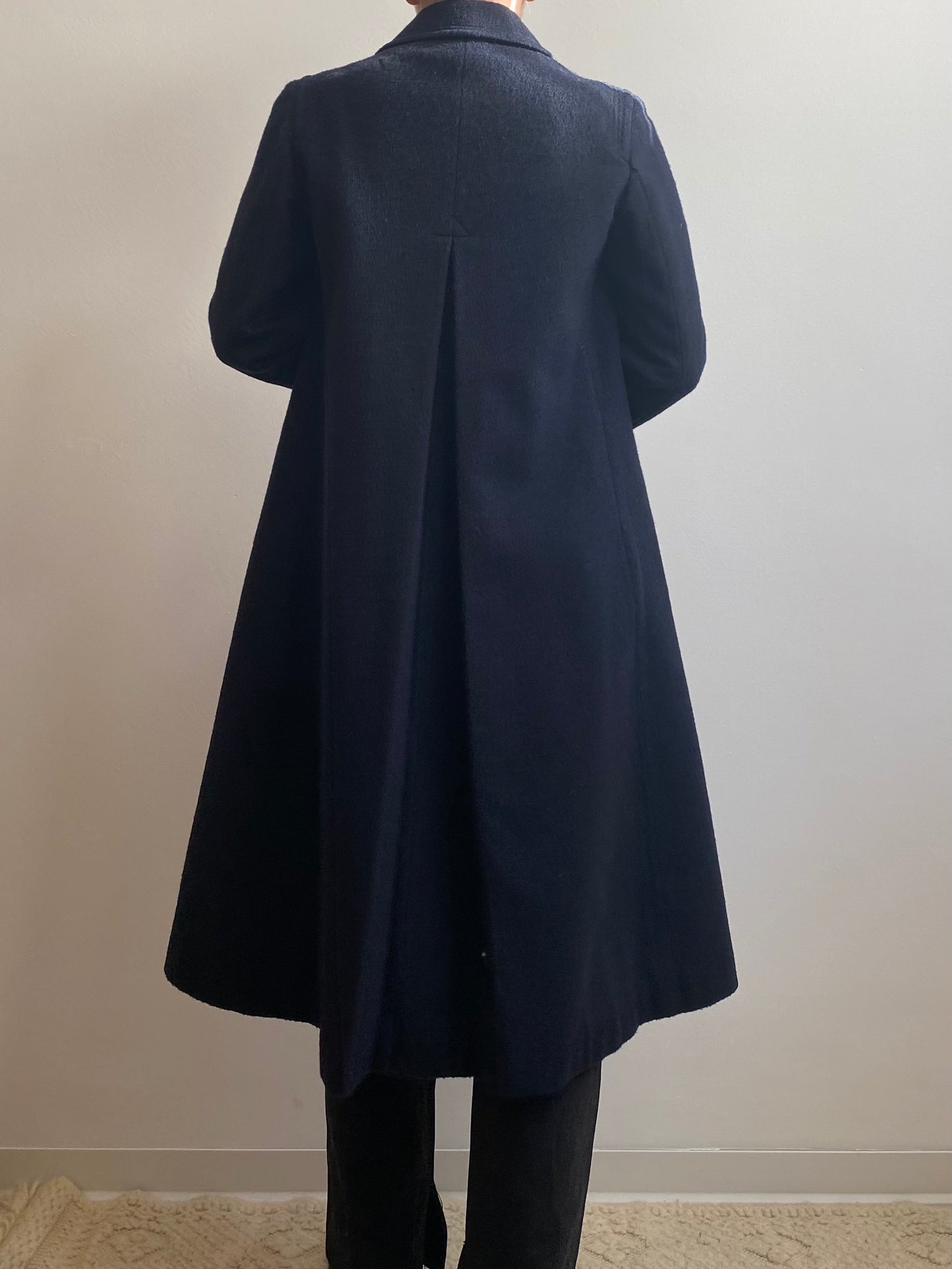 Cappotto loden blu