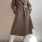 Cappotto in pura lana color tortora