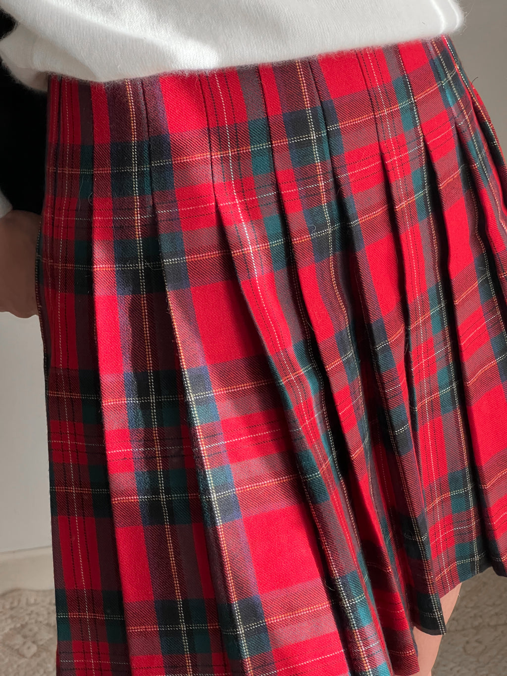 Gonna tartan in lana