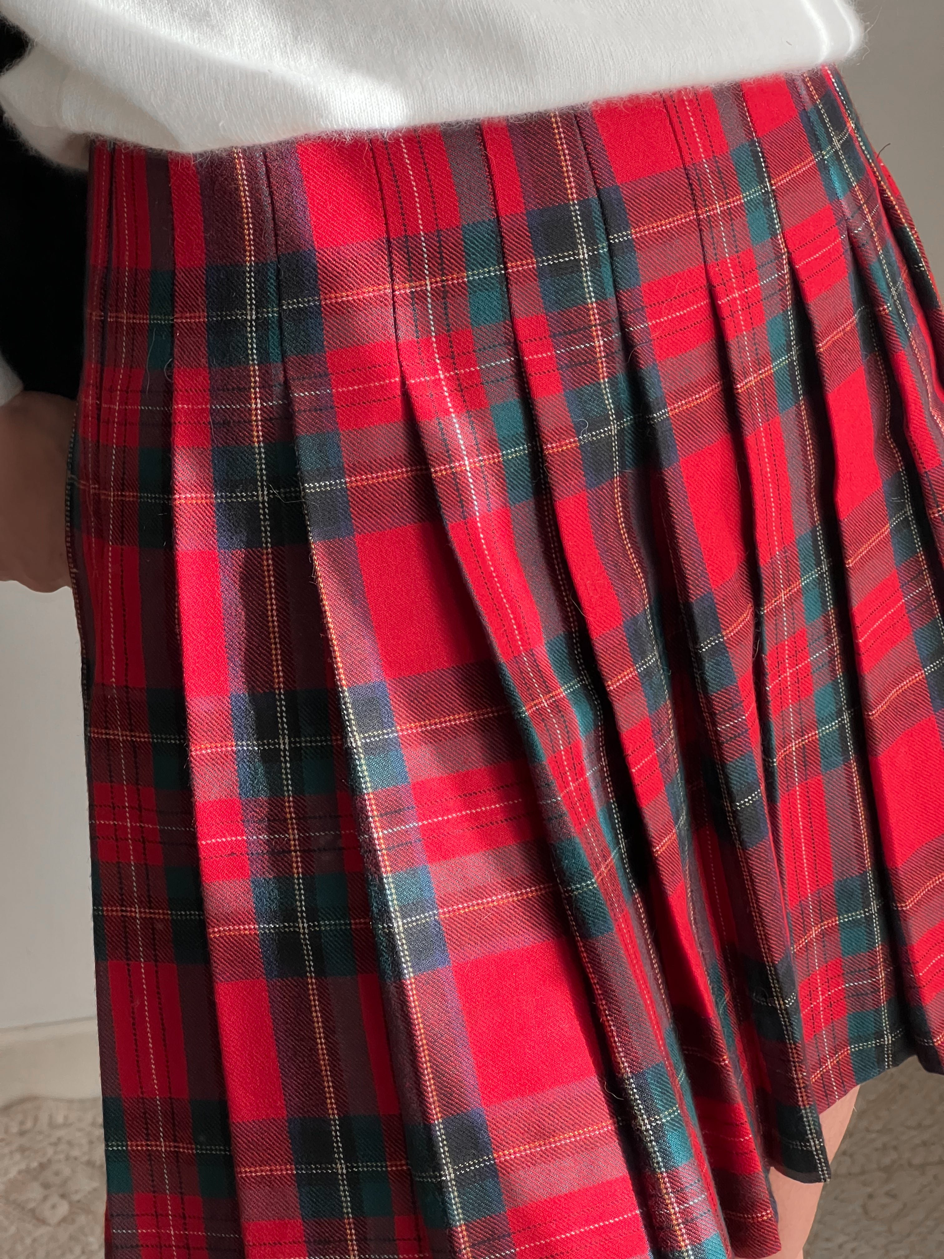 Gonna tartan in lana
