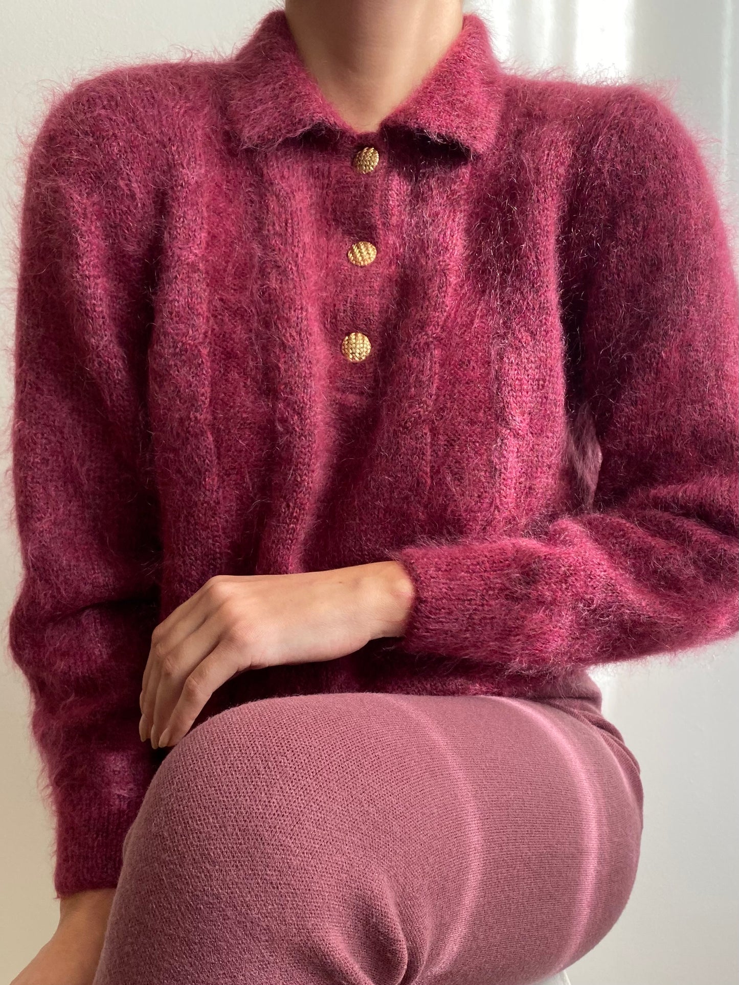 Maglione in kid mohair