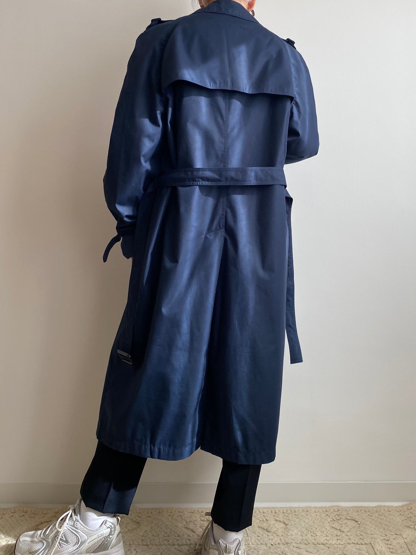 Trench coat blu