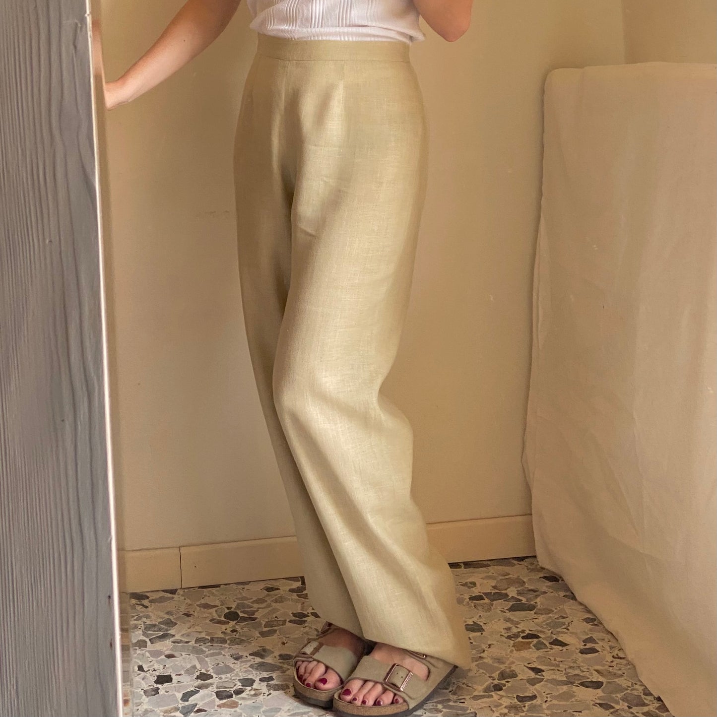 Pantaloni in lino