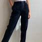 Pantaloni in pura lana vergine blu