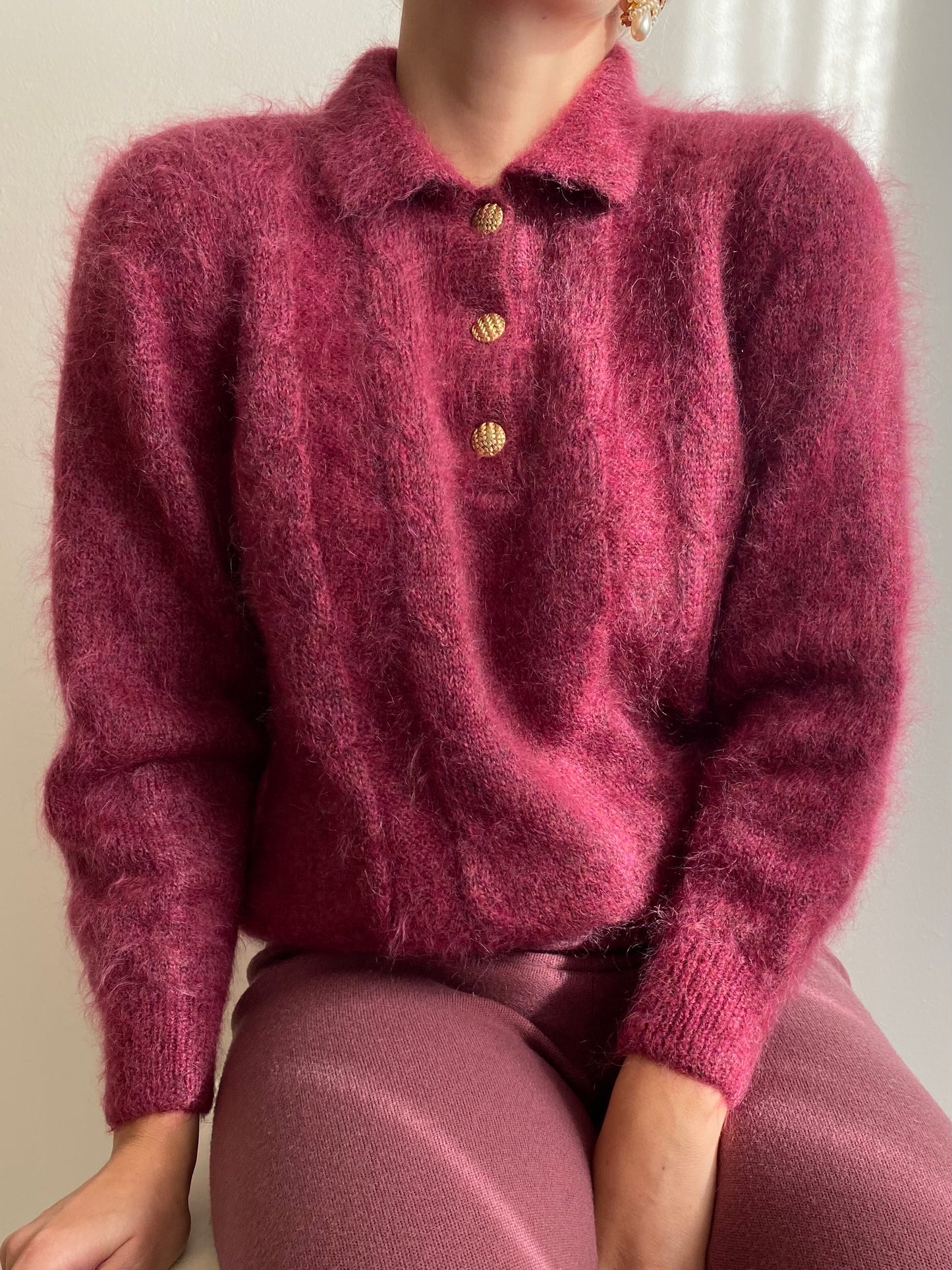 Maglione in kid mohair