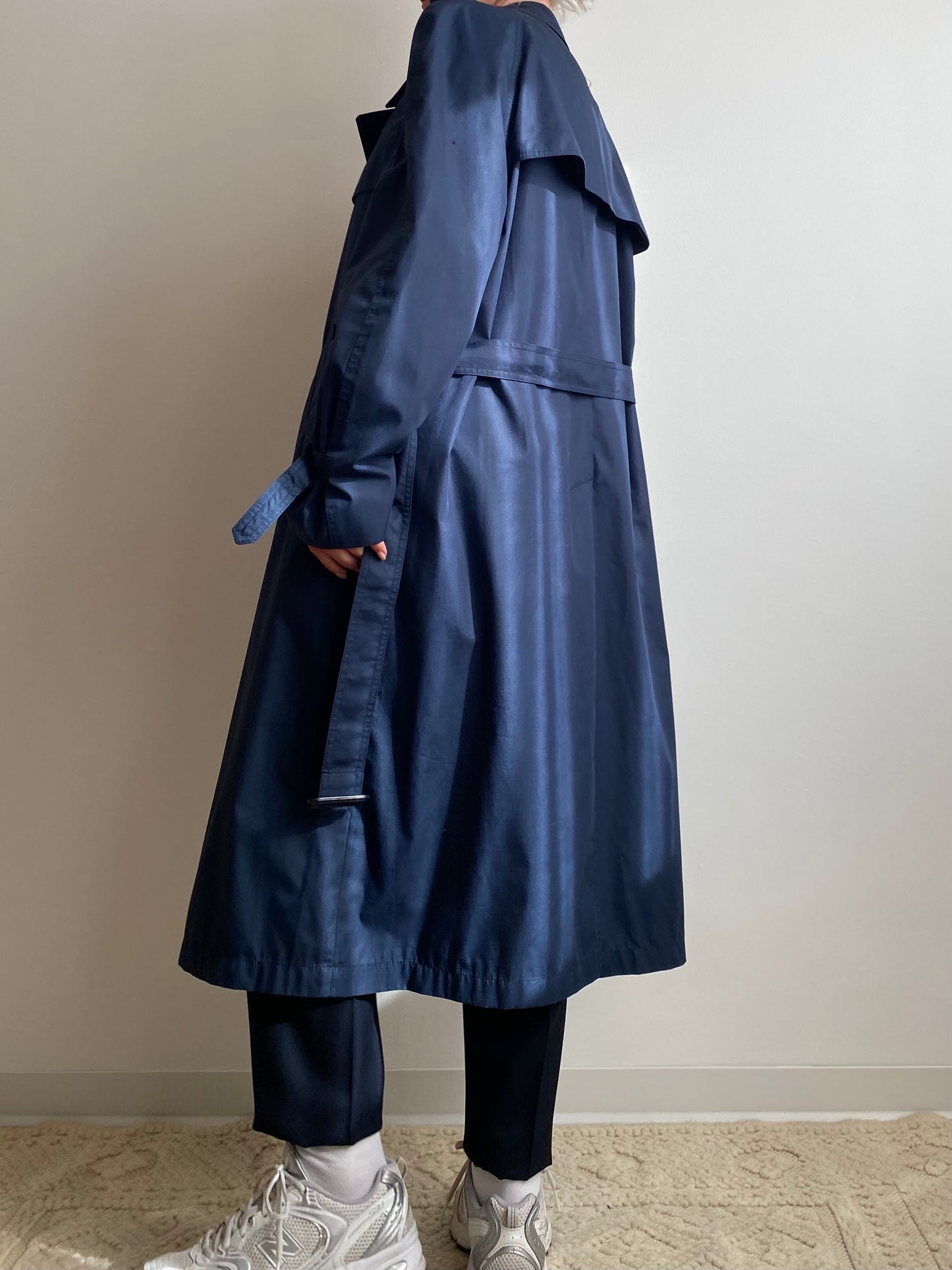 Trench coat blu