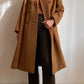 Cappotto doppiopetto cammello