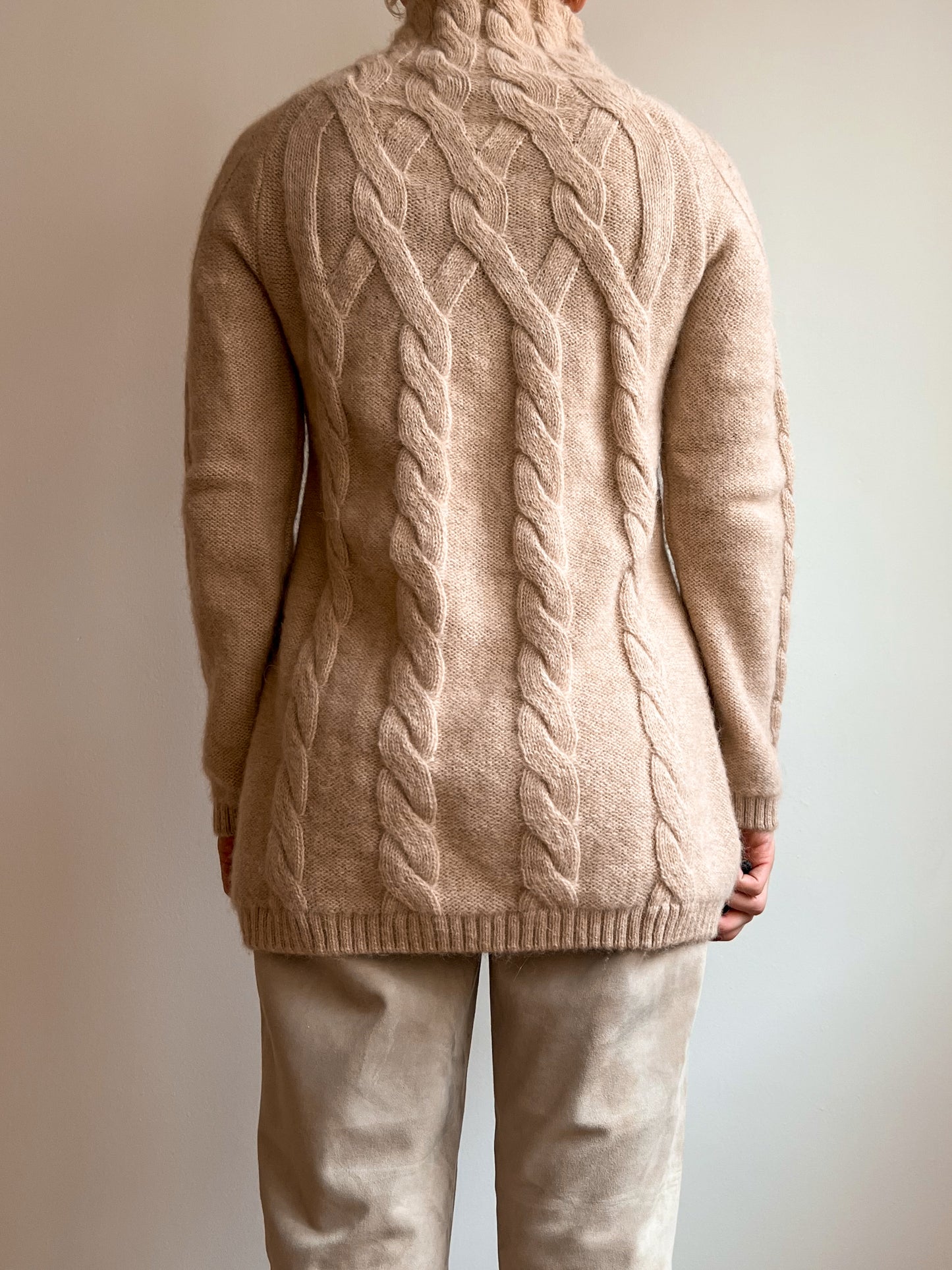 Maglione in 100% alpaca beige