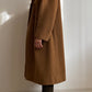 Cappotto doppiopetto cammello