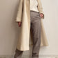 Cappotto in pura lana panna