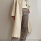 Cappotto in pura lana panna