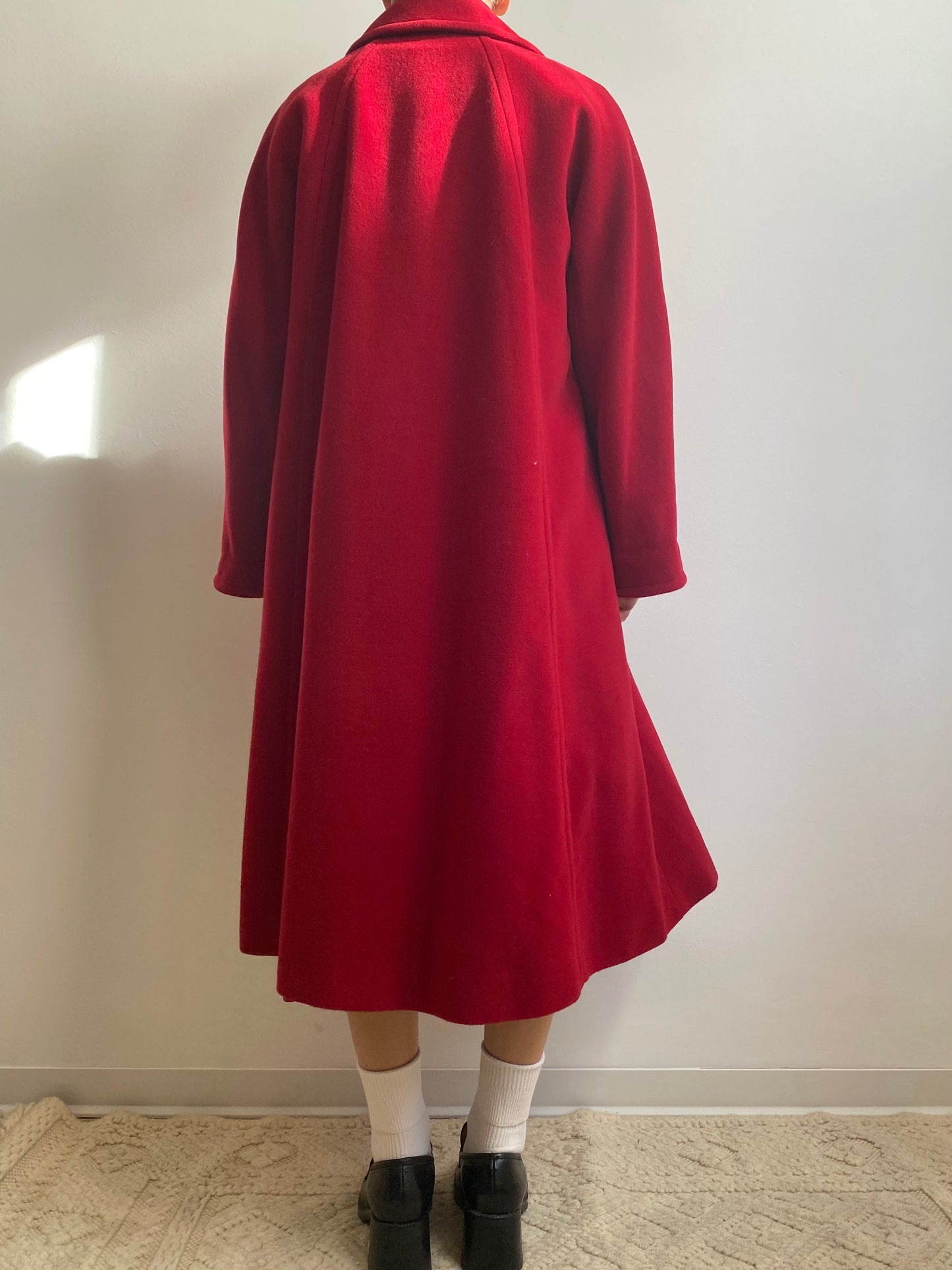 Cappotto in velour di lana