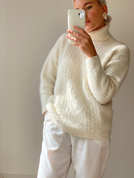 Dolcevita in angora e lambswool