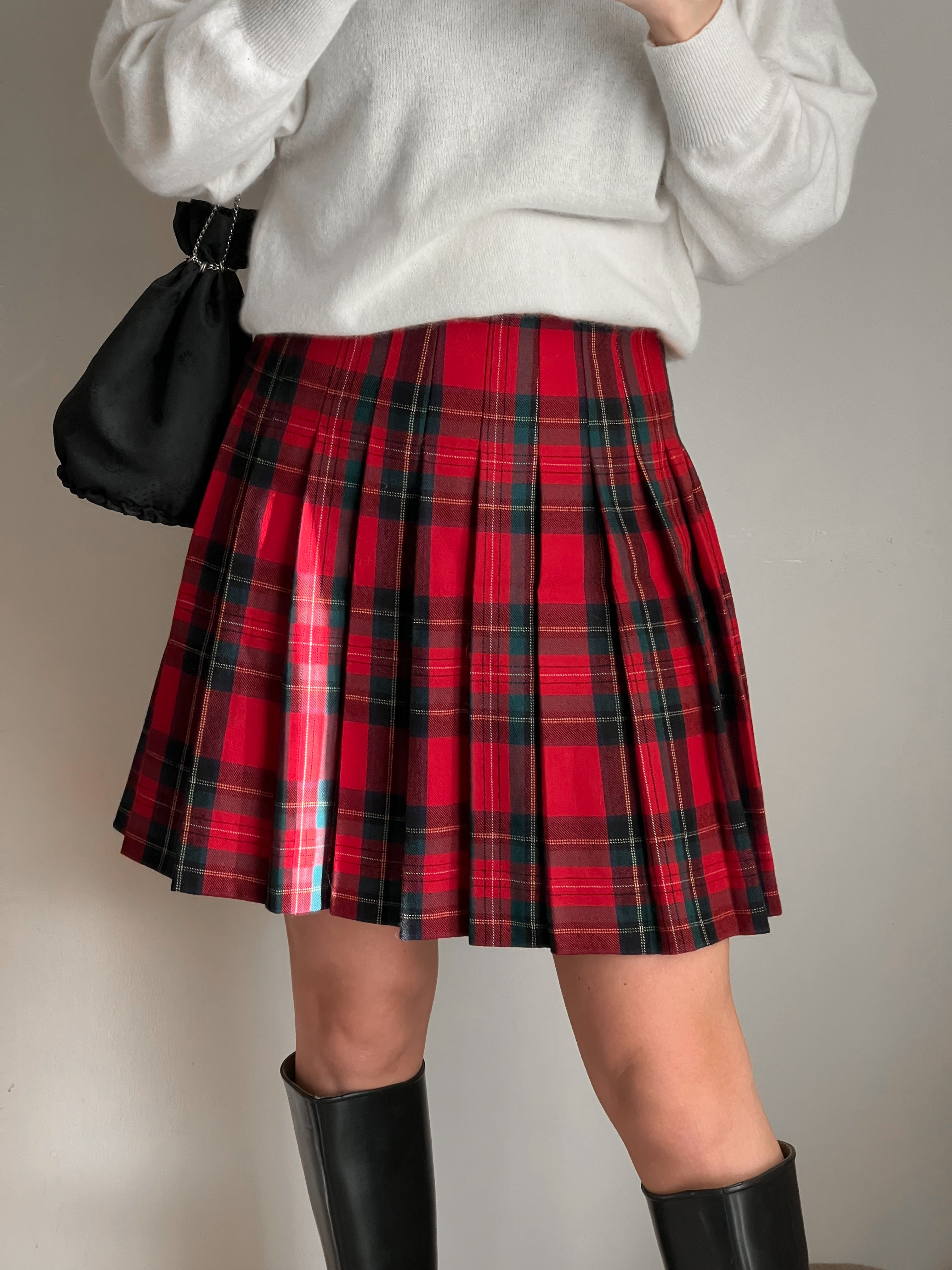 Gonna tartan in lana