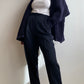 Pantaloni in pura lana vergine blu
