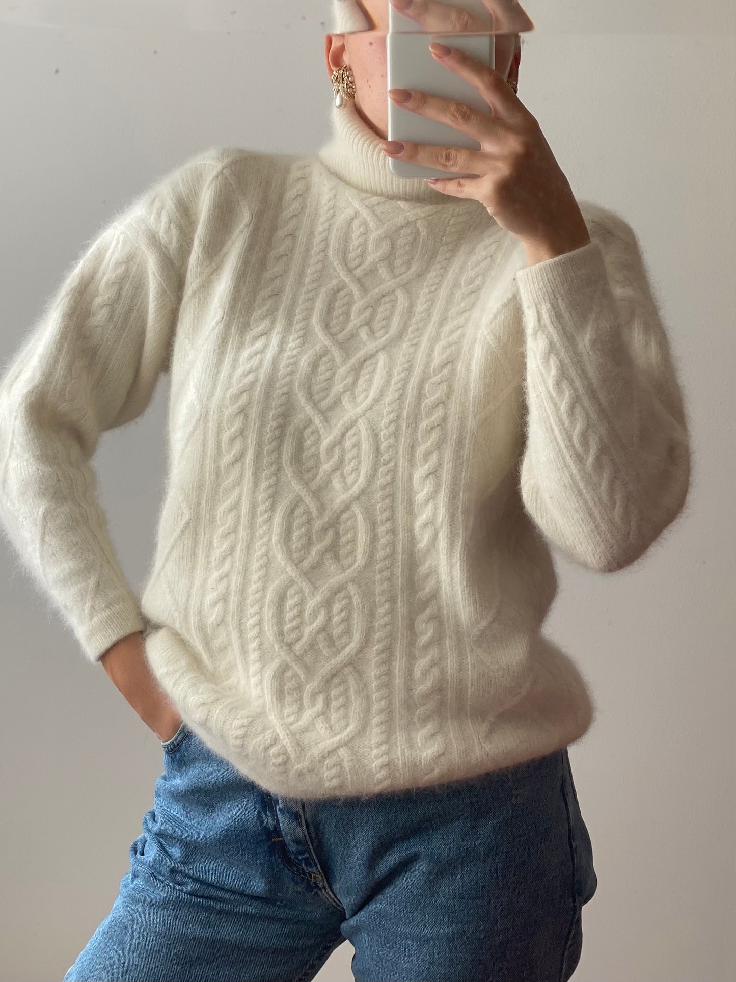 Dolcevita in angora e lambswool