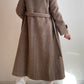 Cappotto in pura lana color tortora