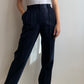 Pantaloni in pura lana vergine blu