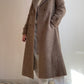 Cappotto in pura lana color tortora