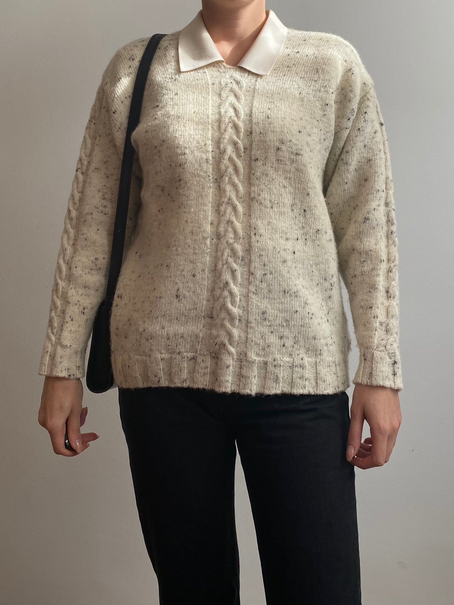 Maglione in pura lana mélange