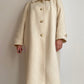Cappotto in pura lana panna