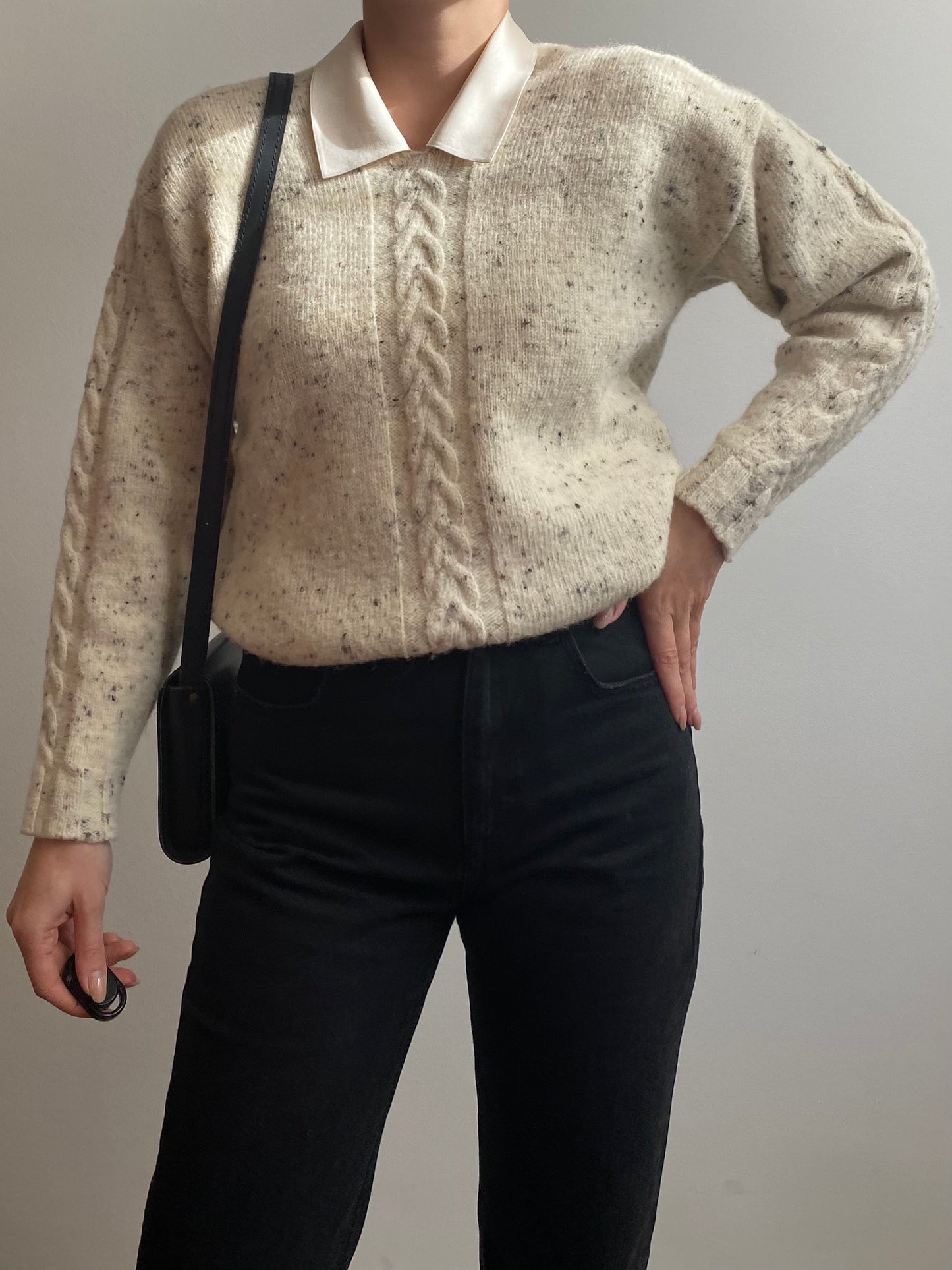 Maglione in pura lana mélange