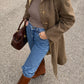 Trench reversibile in lana