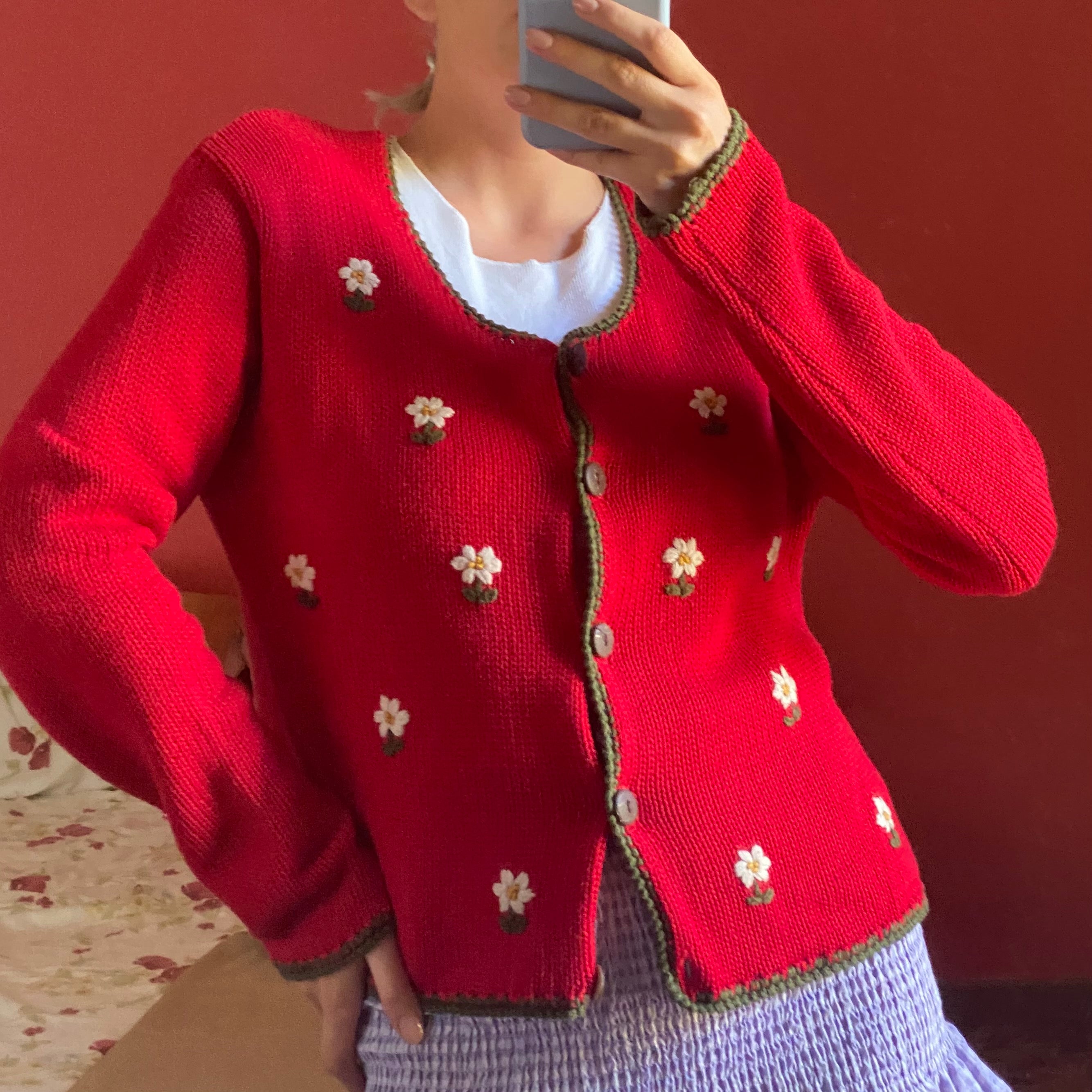 Cardigan tirolese in cotone
