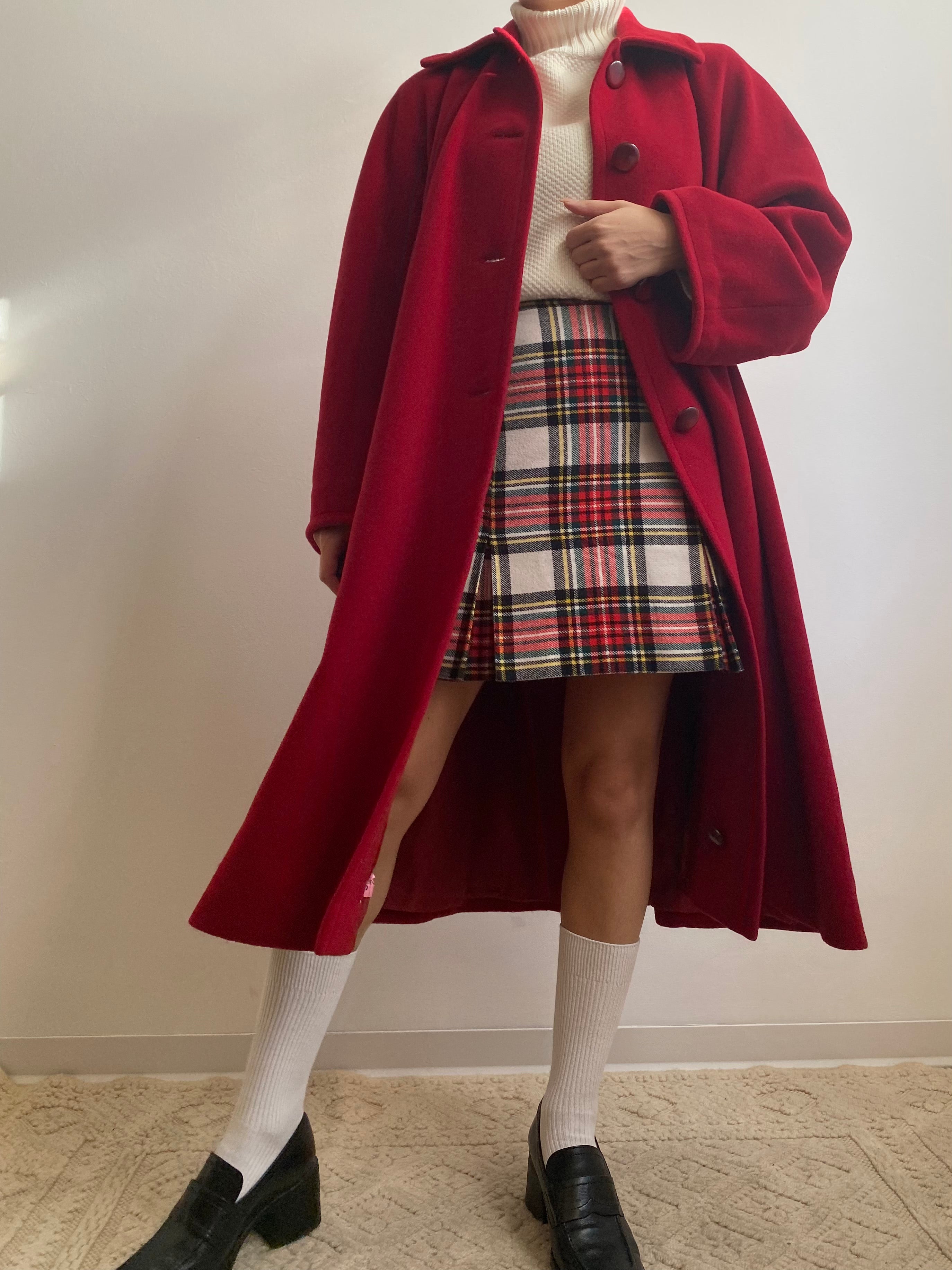 Cappotto in velour di lana