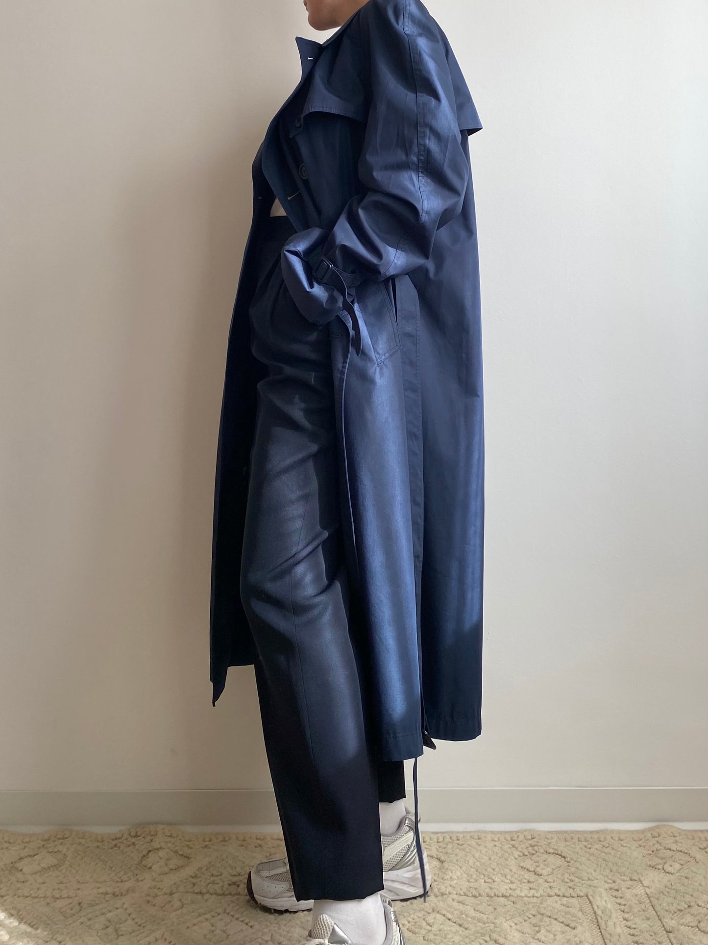 Trench coat blu